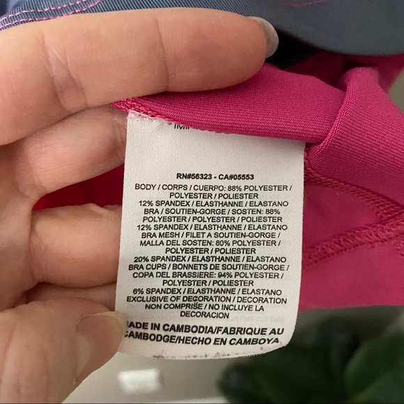 Nike Dri-Fit Work Out Tank Top Pink/Gray Sz XS - Picture 5 of 9